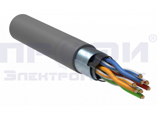 ITK Кабель витая пара F/UTP кат.5E 4х2х0,52 solid PVC серый (305м) РФ/Т LC1-C5E04-311-T-P-R ITK Кабель витая пара F/UTP кат.5E 4х2х0,52 solid PVC серый (305м) РФ/Т LC1-C5E04-311-T-P-R