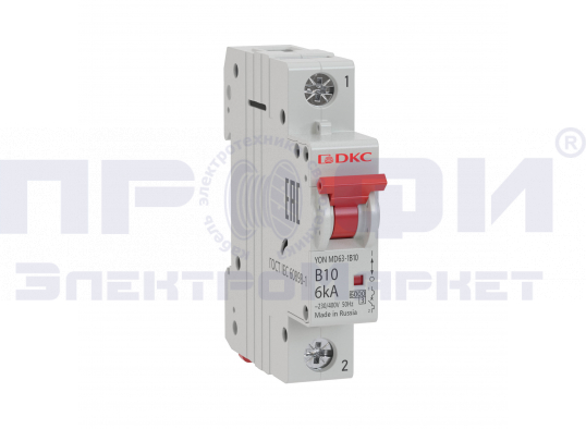 Выключатель автоматический модульный 1п C 32А 6кА MD63 YON MD63-1C32-6