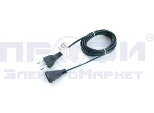 Сетевой шнур для гирлянд 3м 2*0,5мм2 IP20 зеленый DM303 41660