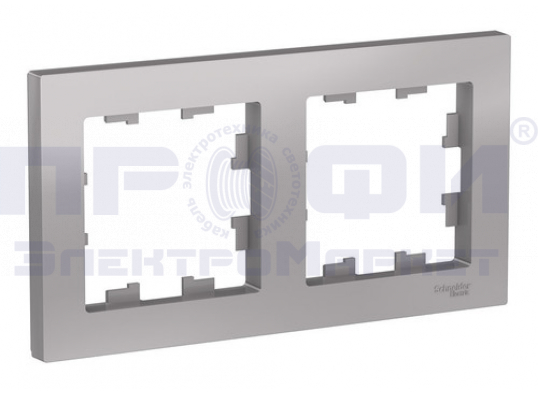 SE AtlasDesign рамка 2-м алюминий SchE ATN000302