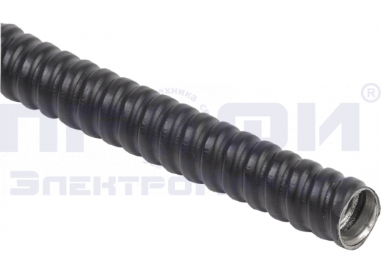 ELASTA Металлорукав Р3-ЦПнг-50 с протяжкой черный (20м) IEK