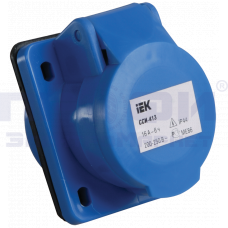 Розетка 413 скрытая 2Р+PЕ 16А 220В IP44 стационарная