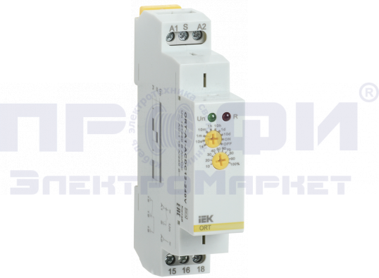 Реле задержки включения ORT. 1 конт. 12-240 В AС/DC IEK (ORT-A1-ACDC12-240V)