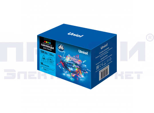 Гирлянда ULD-S1000-120/TWK MULTI IP67 10м 120 диодов соединяемая эфф. мерцания