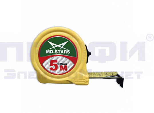 Рулетка (67) 7,5м х 25мм "MD-STARS"